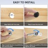 PTEROMY 2 Pack Cabinet Lock with Keys, 5/8'' Heavy Duty