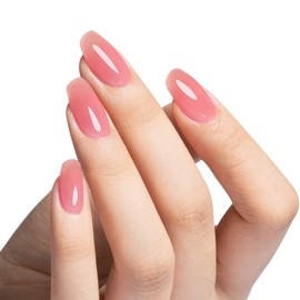 MAYCHAO 7-in-ONE Clear Pink Builder Nail Gel, 15ML Builder Base Strengthening Gel UV/LED Building Nail Gel in a Bottle for Nail Repair Nail Strengthen Hard Gel Builder Nail Extension Gel Builder