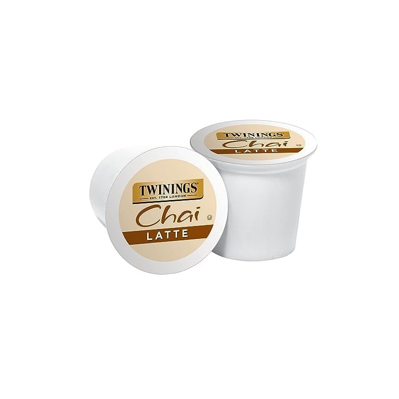 Twinings Chai Latte Tea K-Cup Pod for Keurig, Creamy, Slightly