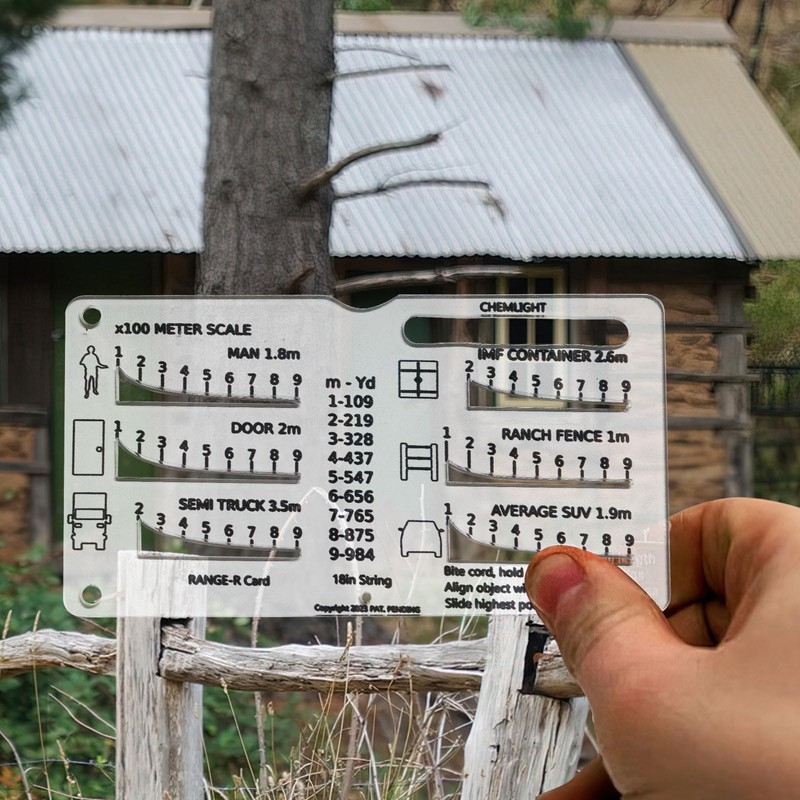 Range Finder Card, Versatile Rangefinder for Hunting, Hunt-R Card, 900m