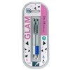 Office Hub Pack of 2 Glam Pen Easy Roll Ballpoint