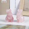 Lovionus89 Crystal Rabbit Sculpture, 1.5 Inch Bunny Figurine Statue Gemstone