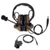 7.1mm Plug Military Headset Noise Cancelling Sound Amplification Headphone with