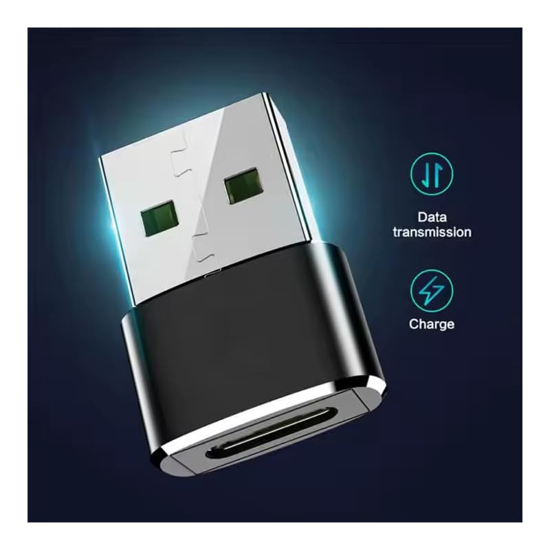 J & R USB Type-C to USB-A Adapter, Compact Mini