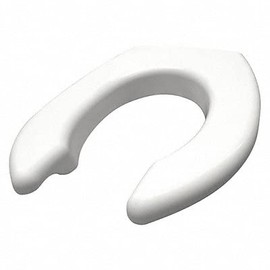 Toilet Seat, Round or Elongated, 17-5/32" Open Front