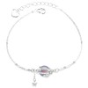 CATOR Women's Moonstone Bracelet Shiny Silver Bracelet Moonstone Bracelet for