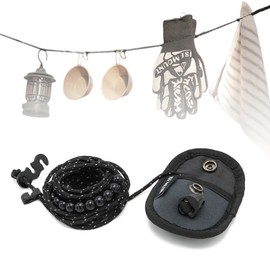 ZVRSUA Portable Camping Clothesline, Camping and Travel Accessories, Ultralight, Packable, Travel Gadgets that Can Be Used Indoor and Outdoor, RV Tools, Travel Essentials