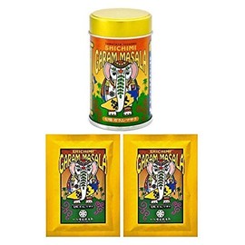 Yawataya Shichimi Garam Masara (12 g 1 Can, 0.5 oz (15 g) 2 Bags Set