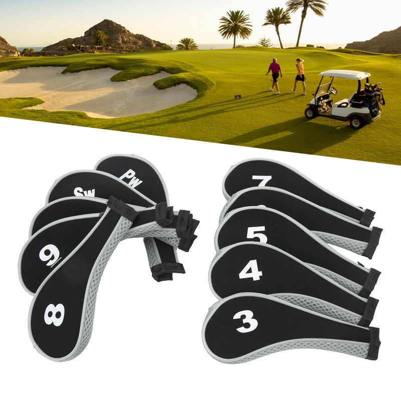 10Pcs Golf Club Head Cover Neoprene Golf Head Cover for