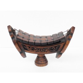 Thai Teak Wood Teak Wood040 Traditional Wooden Xylophone, 8 bar Notes