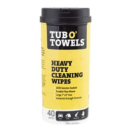 Tub O'Towels Heavy Duty Fiber Weave Cleaning Wipes 8 in. W x 7 in. L 40 pk