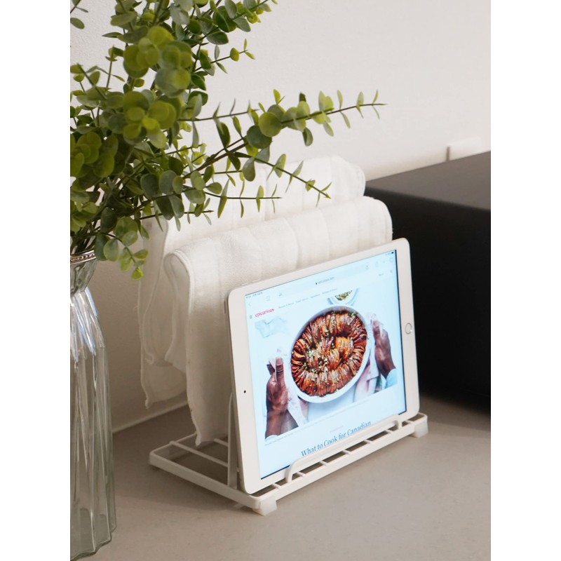 Wahei Freiz RG-0455 Tablet Stand, Dish Towel Hanger, Recipe Stand,