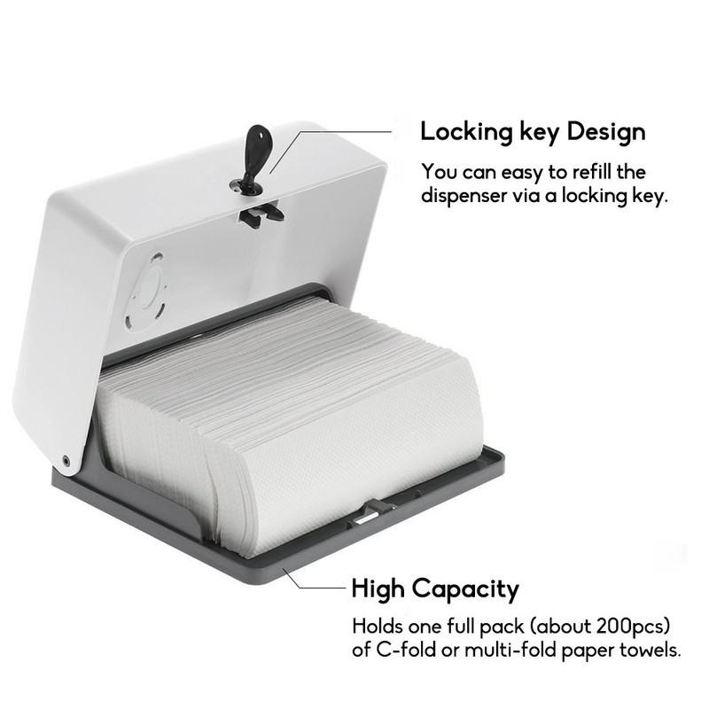 BBX Lephsnt Paper Towel Dispenser, CHUANGDIAN Wall-Mounted Hand Towel Dispenser