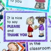 Richardy 15Pcs A4 Classroom Rules Educational Posters for Preschool, Home,