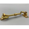TERF® 75mm Polished Brass Cabin Door Hook and Eye Lock