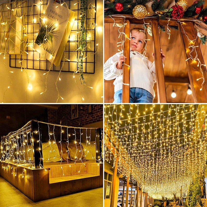 Luces de Navidad,DOSYU Cascadas de Luces navideñas 700 leds,Serie Casacada