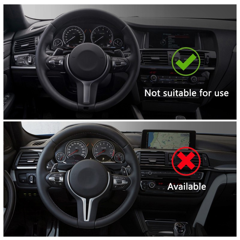 Steering Wheel Trim Carbon Fiber Color ABS Replacement for M2