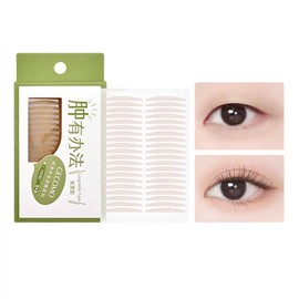 Gecomo Natural Double Eyelid Patch, Natural Waterproof and Non-marking Long Lasting Beautiful Eye Patch Suitable for Big Eyes with Inner Double Eyelids (03# Long & Wide Style-240 Pieces)