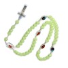 JinGuoZiLP Glow in Dark Cross Rosary Necklace Hangable Pendant Crafts