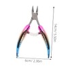VICASKY Rainbow Cuticle Cutter Ergonomic Stainless Steel Nail Trimmer with