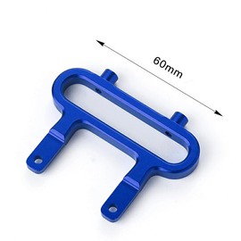 AIXXCUVQ 1pcs 1/10 Aluminum Alloy Front Rear Bumpers Anti-Collision Board for XTE XBE Monster Trucks Anti-Collision RC Car Accessories, Dark Blue