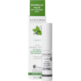 LOGONA Naturkosmetik Active pimple stop, provides quick help with pimples, antibacterial effect, vegan, 6 ml