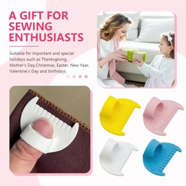Sewing Gauge Ruler Set, 4 Pieces, Edge Stitch Lock Templates, 4/3mm Seam Guide Tools (3mm)