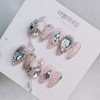 [Premium Nails] Handmade Dangle Stone Handmade Nail Tips - Skeletor