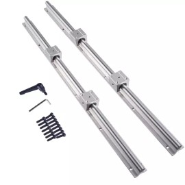Does not appear to be a brand name. CHUANGNG 선형 레일 2PCS SBR25 600mm 완전 지지 CNC 슬라이드 가이드 샤프트 블록 베어링 DIY 라우터 선반 CHUANGNG Linear Rail 2PCS SBR25 600mm Full Support CNC Slide Guide Shaft Block Bearing DIY Router Table