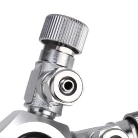 Zerodis Aquarium CO2 Splitter Regulator, Aquarium Precise Needle Valve CO2 Splitter Magnetic Regulator for Aquarium Plant CO2 Tank (4-Way)