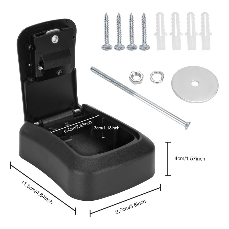 welsberg Key Box, Key Safe, Key Locker with 4-digit number