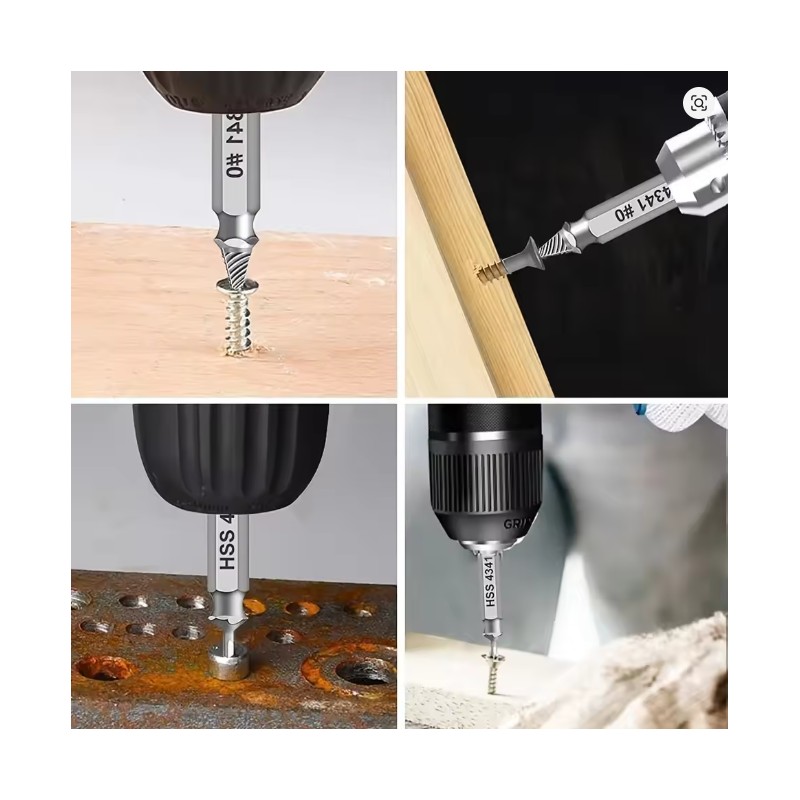 HSS Damaged Screw Extractor Set for Stripped & Broken Screws