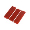 Partuto Red Reflective Plate Sticky Reflector 14.5cm Long w/o Holes