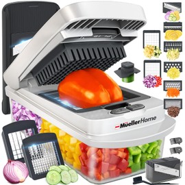 Mueller Original Pro Chopper - Versatile 10-in-1 Vegetable Cutter