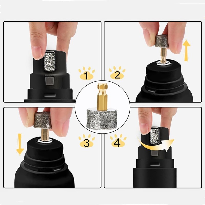 Pet Nail Grinder Diamond Tip Drill Bit Pet Nail Spare