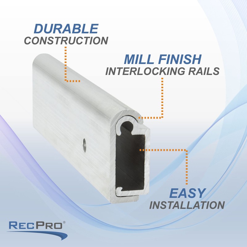 RecPro RV Aluminum Table Support Trim Mill Finish 30" |