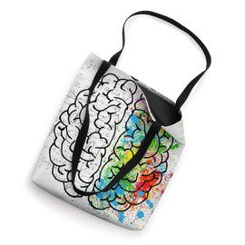 Brain Parts Art-Work Math Cool Colorful Neuro-science Gifts Tote Bag