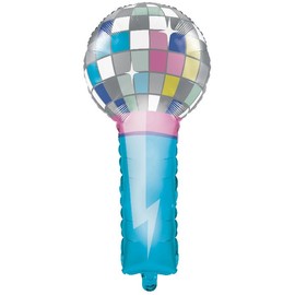 Trendware Birthday Beats Disco Party Microphone Balloons, 3 ct