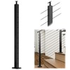 Muzata 30°-drilled Stair Post 42"x2"x2"(Post Body 39") Adjustable Top Cable