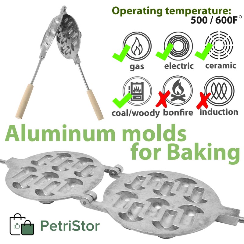 Sweet Pastry Maker - Cookie Mold Mushrooms -Baker Ukrainian form
