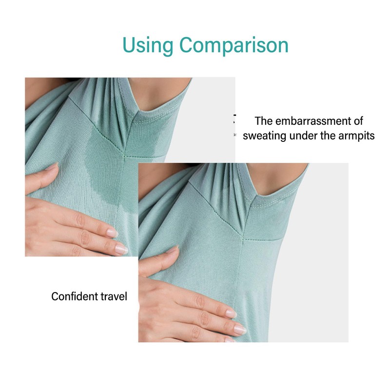 40 Pcs Underarm Sweat Pads Superior Absorption Breathable Armpit Antiperspirant