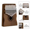 MECCANIXITY 17 Keys Thumb Piano, Brown Mini Portable Finger Piano