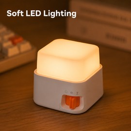 Mini Keyboard Lamp for Bedroom & Desk – Rechargeable LED Atmosphere Night Light for Cozy Home Decor