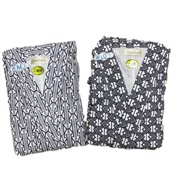 yuaseiharu Gauze Sleepwear with Back Gauze to Hem, Men's, Men's, Pajamas, Hospitalization, Open Before Surgery, Nursing Care, Yukata, Sleepwear