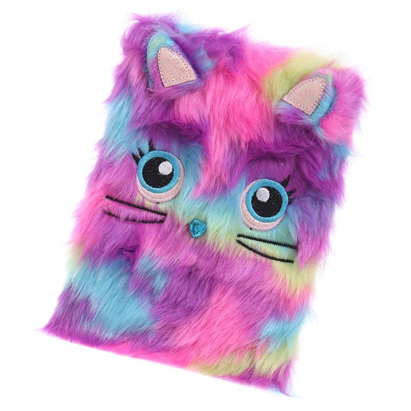 FORLADY Fluffy Plush Diary for Girls Pink Lined Paper Perfect