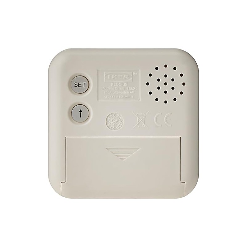 IKEA.. 802.770.04 Klockis Clock/Thermometer/Alarm/Timer, White