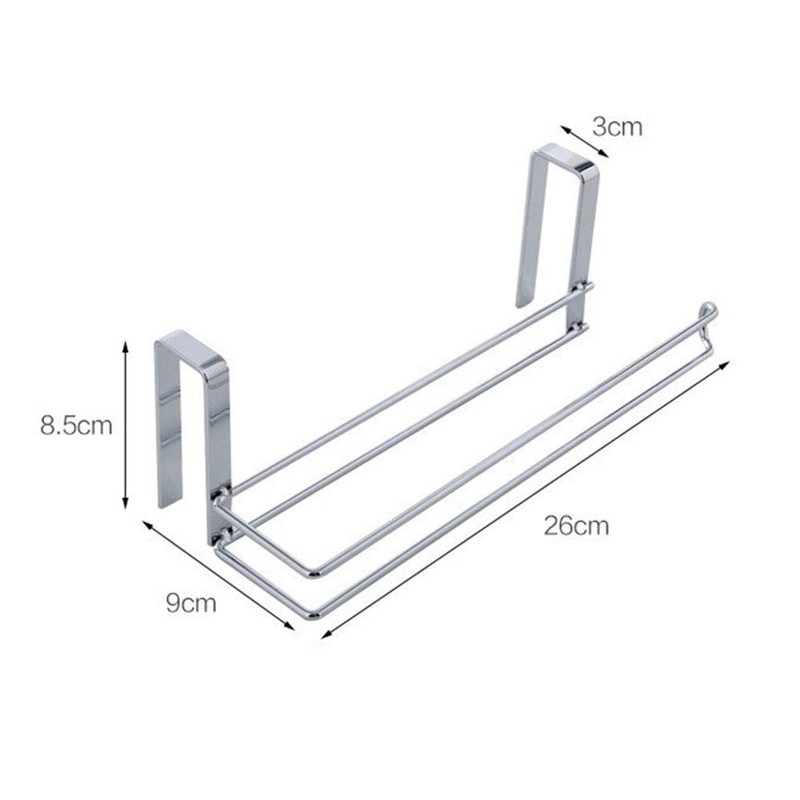 Paper Towel Holder for Cupboard Door Kitchen Roll Under Cabinet