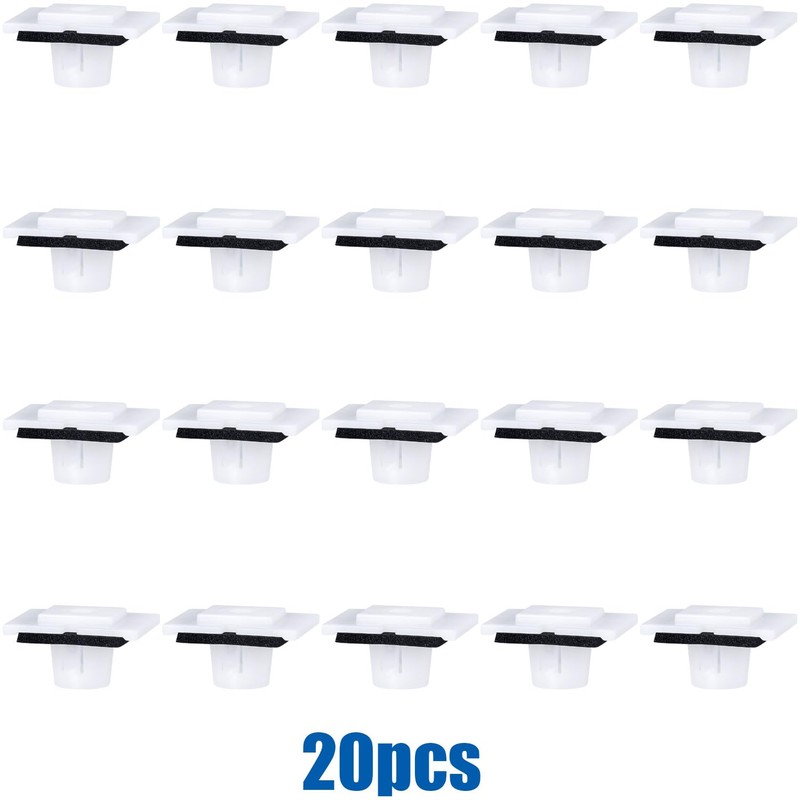 OAUTOO 20pcs Lower Door Garnish Moulding Clip with Sealer for