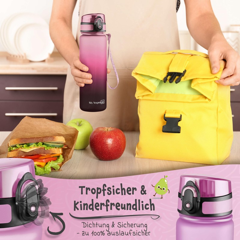 My Vesperbox Minny Children's Leak-Proof Drinking Bottle, 500 ml, with