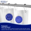 Microban Protected Medium Weight PEVA Shower Liner, 70" W x
